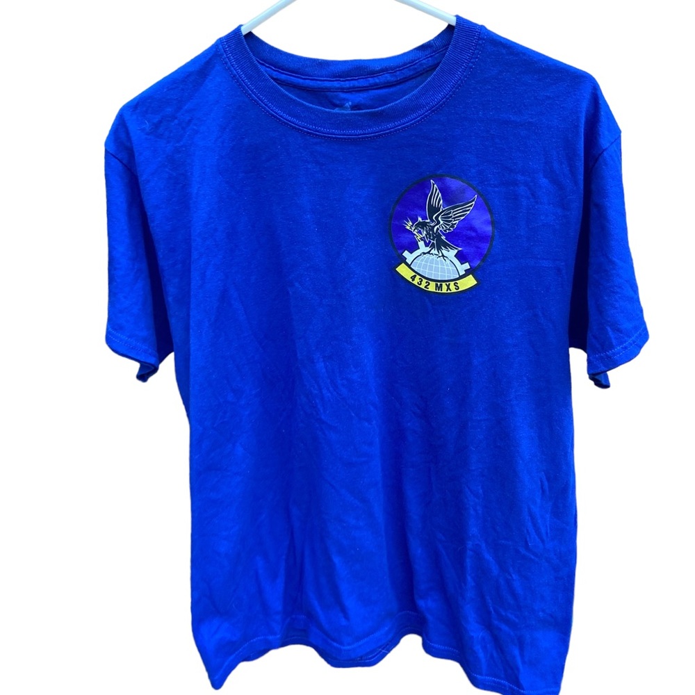 Nice Blue Vintage Military 432 MXS Men’s M Minty T-Shirt